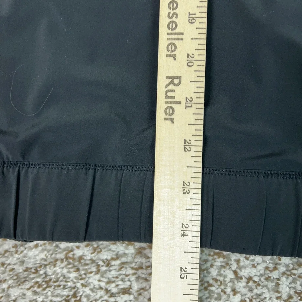 Lululemon Jacket Women 8 Black Gray Hooded Softshell Full Zip Running Reflective